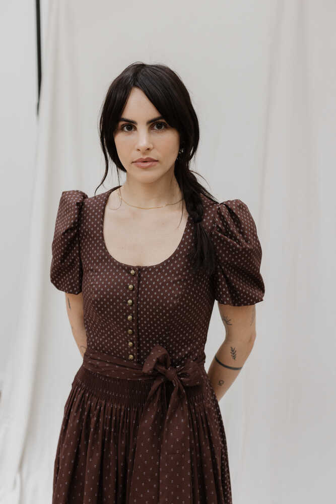 Dirndl Laura Baumwolle braun_01