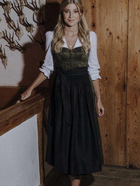 Dirndl Hedi in bronzegrün