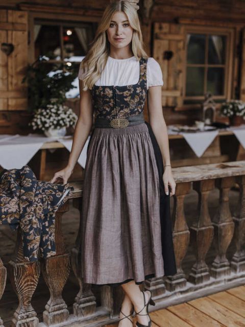 Dirndl Lissi in oxfordblau